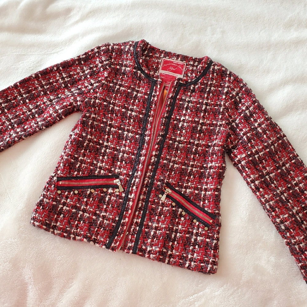 Chanel style tweed Mayoral jacket 5T